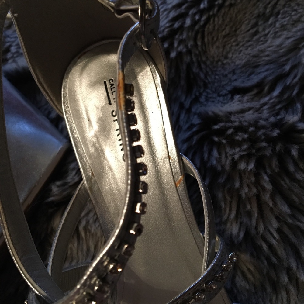 Silver Rhinestone Wedges - Picture 6 of 8